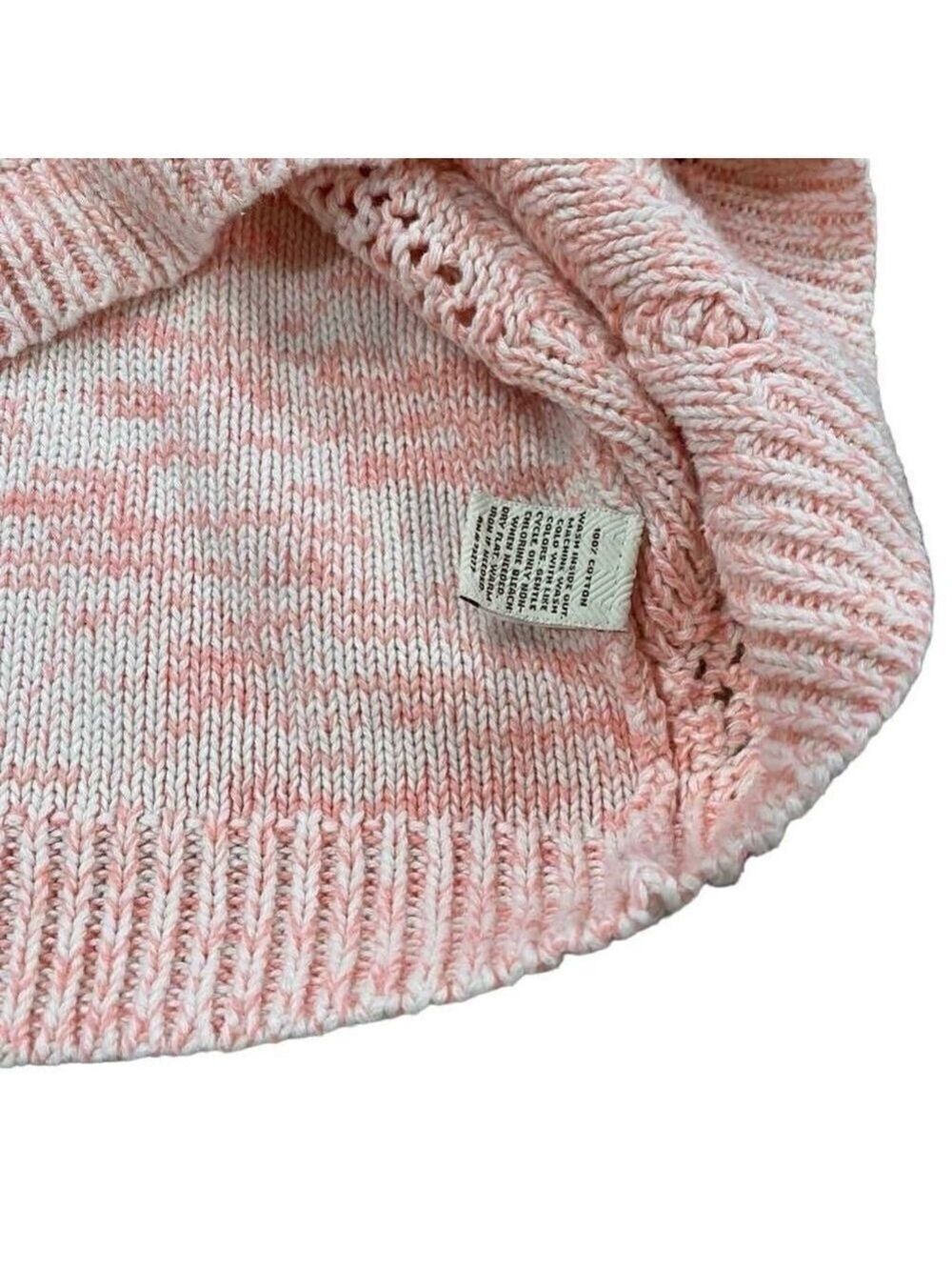 Sonoma Goods For Life Marled Cable Knit Diamond Pattern Sweater Pink Size Large - Picture 12 of 12